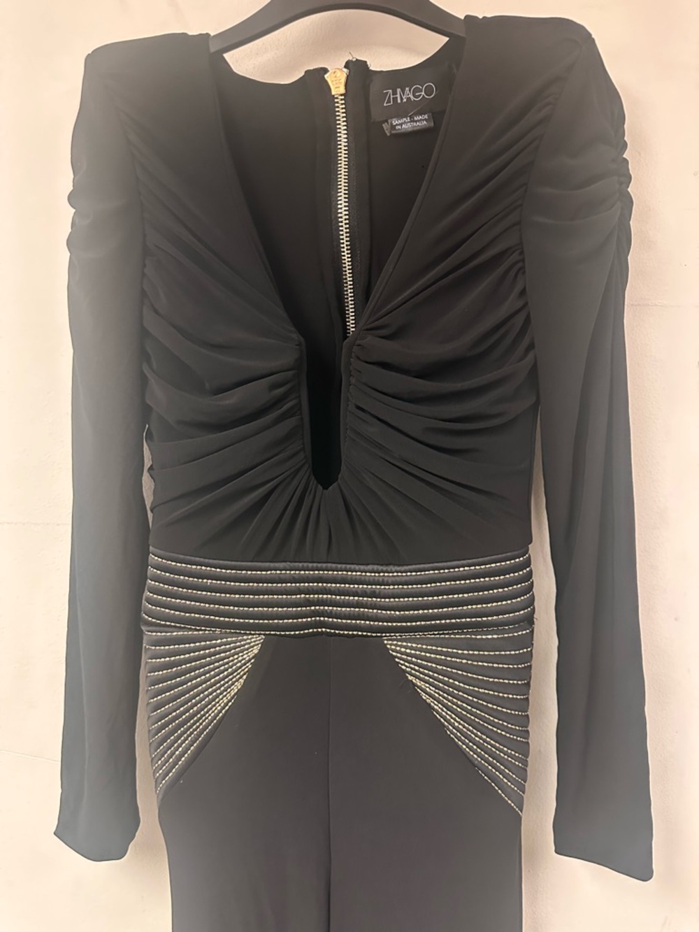 Zhivago Elegant Black Long Sleeve Dress - Picture 4 of 9